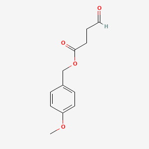 molecular formula C12H14O4 B14313021 (4-Methoxyphenyl)methyl 4-oxobutanoate CAS No. 116492-45-6