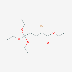 molecular formula C13H25BrO5 B14313033 Ethyl 2-bromo-5,5,5-triethoxypentanoate CAS No. 113278-27-6