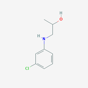 molecular formula C9H12ClNO B14313053 1-(3-Chloroanilino)propan-2-ol CAS No. 111609-82-6