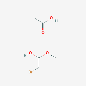 Acetic acid;2-bromo-1-methoxyethanol