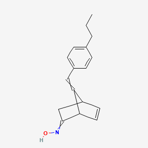 N-{7-[(4-Propylphenyl)methylidene]bicyclo[2.2.1]hept-5-en-2-ylidene}hydroxylamine