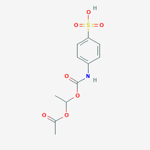 molecular formula C11H13NO7S B14313105 4-({[1-(Acetyloxy)ethoxy]carbonyl}amino)benzene-1-sulfonic acid CAS No. 112613-78-2