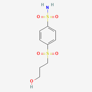 4-(3-Hydroxypropane-1-sulfonyl)benzene-1-sulfonamide