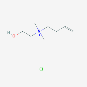 molecular formula C8H18ClNO B14313153 N-(2-Hydroxyethyl)-N,N-dimethylbut-3-en-1-aminium chloride CAS No. 108864-32-0