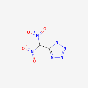 molecular formula C3H4N6O4 B14313161 5-(Dinitromethyl)-1-methyl-1H-tetrazole CAS No. 111260-00-5