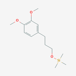 molecular formula C14H24O3Si B14313179 [3-(3,4-Dimethoxyphenyl)propoxy](trimethyl)silane CAS No. 112309-77-0