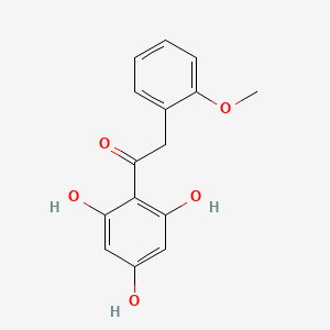 molecular formula C15H14O5 B14313189 2-(2-Methoxyphenyl)-1-(2,4,6-trihydroxyphenyl)ethanone CAS No. 116854-95-6