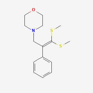 4-[3,3-Bis(methylsulfanyl)-2-phenylprop-2-en-1-yl]morpholine