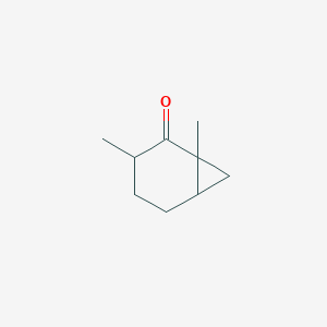 Bicyclo[4.1.0]heptan-2-one, 1,3-dimethyl-