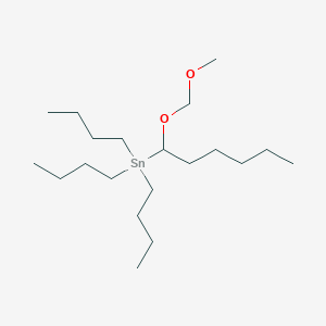 molecular formula C20H44O2Sn B14313205 Stannane, tributyl[1-(methoxymethoxy)hexyl]- CAS No. 113248-97-8