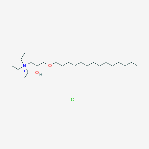 N,N,N-Triethyl-2-hydroxy-3-(tetradecyloxy)propan-1-aminium chloride