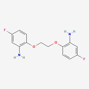 molecular formula C14H14F2N2O2 B14313228 2,2'-[Ethane-1,2-diylbis(oxy)]bis(5-fluoroaniline) CAS No. 111040-95-0