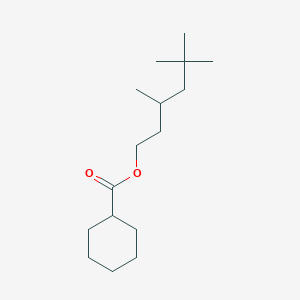 molecular formula C16H30O2 B14313281 3,5,5-Trimethylhexyl cyclohexanecarboxylate CAS No. 112668-12-9