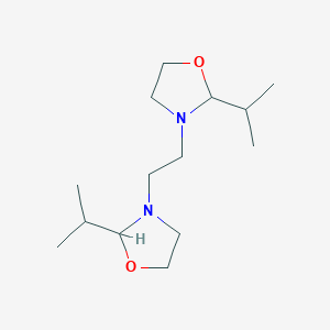 molecular formula C14H28N2O2 B14313293 3,3'-(Ethane-1,2-diyl)bis[2-(propan-2-yl)-1,3-oxazolidine] CAS No. 114288-54-9