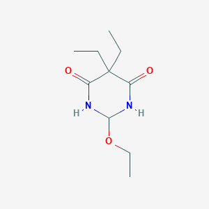 molecular formula C10H18N2O3 B14313324 2-Ethoxy-5,5-diethyldihydropyrimidine-4,6(1H,5H)-dione CAS No. 112498-90-5