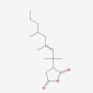 molecular formula C16H26O3 B14313352 3-(2,4,6-Trimethylnon-3-EN-2-YL)oxolane-2,5-dione CAS No. 111600-80-7