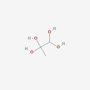 molecular formula C3H8O4 B14313359 Propane-1,1,2,2-tetrol CAS No. 116079-22-2