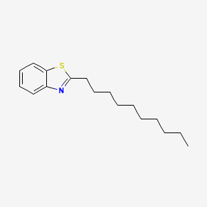 molecular formula C17H25NS B14313379 2-Decyl-1,3-benzothiazole CAS No. 116406-13-4