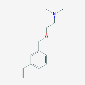 molecular formula C13H19NO B14313395 2-[(3-Ethenylphenyl)methoxy]-N,N-dimethylethan-1-amine CAS No. 111993-05-6