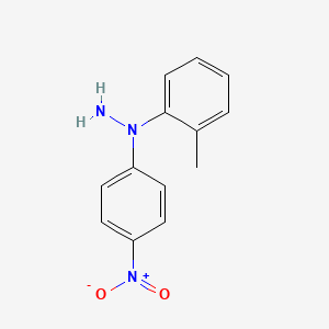 molecular formula C13H13N3O2 B14313459 1-(2-Methylphenyl)-1-(4-nitrophenyl)hydrazine CAS No. 113284-07-4