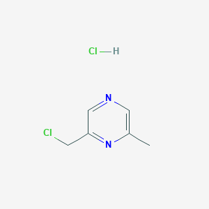 molecular formula C6H8Cl2N2 B1431356 2-(Chloromethyl)-6-methylpyrazine hydrochloride CAS No. 1956319-38-2