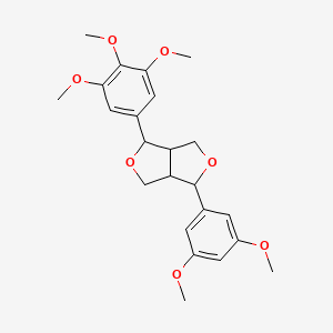 B1431369 3-(3,5-Dimethoxyphenyl)-6-(3,4,5-trimethoxyphenyl)-1,3,3a,4,6,6a-hexahydrofuro[3,4-c]furan CAS No. 1134188-26-3