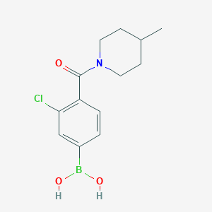 B1431377 (3-Chloro-4-(4-methylpiperidine-1-carbonyl)phenyl)boronic acid CAS No. 1704081-58-2