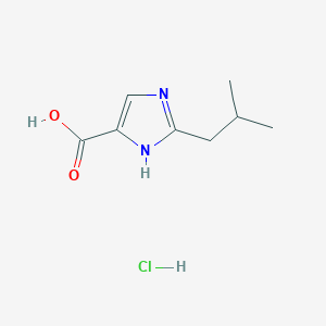 molecular formula C8H13ClN2O2 B1431378 2-(2-甲基丙基)-1H-咪唑-4-甲酸盐酸盐 CAS No. 1375473-67-8