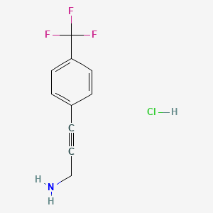 B1431392 3-[4-(Trifluoromethyl)phenyl]prop-2-yn-1-amine hydrochloride CAS No. 1375472-81-3