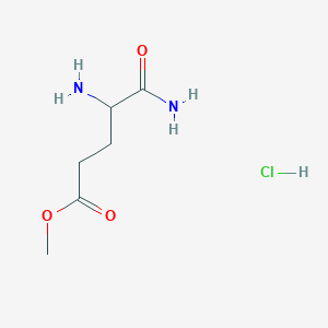 molecular formula C6H13ClN2O3 B1431394 4,5-二氨基-5-氧代戊酸甲酯盐酸盐 CAS No. 1323290-64-7
