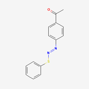 1-{4-[(E)-(Phenylsulfanyl)diazenyl]phenyl}ethan-1-one