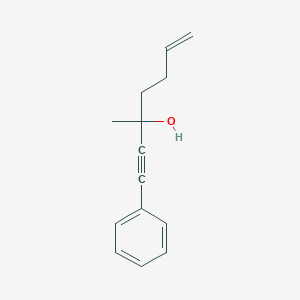 6-Hepten-1-yn-3-ol, 3-methyl-1-phenyl-