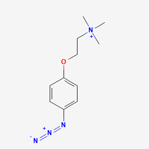 2-(4-Azidophenoxy)-N,N,N-trimethylethan-1-aminium