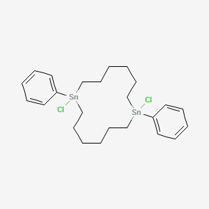 molecular formula C24H34Cl2Sn2 B14314071 1,8-Dichloro-1,8-diphenyl-1,8-distannacyclotetradecane CAS No. 111469-21-7