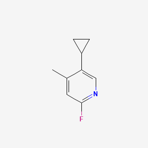 molecular formula C9H10FN B1431408 5-Cyclopropyl-2-fluoro-4-methylpyridine CAS No. 1428234-77-8