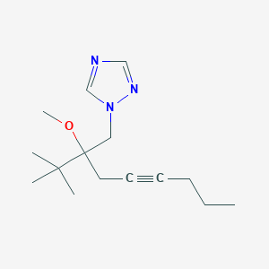 1-(2-tert-Butyl-2-methoxyoct-4-yn-1-yl)-1H-1,2,4-triazole