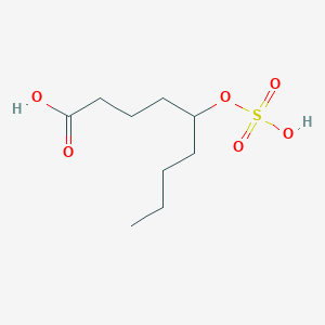 molecular formula C9H18O6S B14314106 5-(Sulfooxy)nonanoic acid CAS No. 110326-62-0