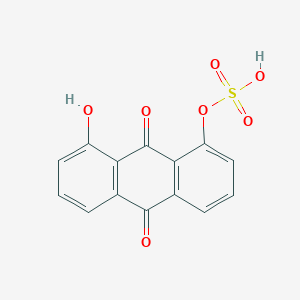 8-Hydroxy-9,10-dioxo-9,10-dihydroanthracen-1-yl hydrogen sulfate