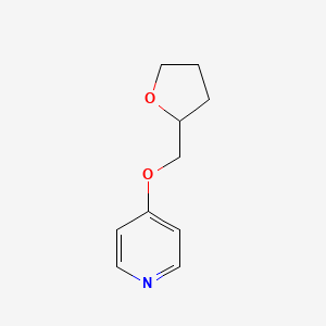 molecular formula C10H13NO2 B1431416 4-(Oxolan-2-ylmethoxy)pyridine CAS No. 1376358-44-9