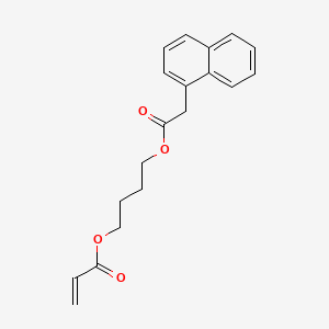 molecular formula C19H20O4 B14314177 1-Naphthaleneacetic acid, 4-((1-oxo-2-propen-1-yl)oxy)butyl ester CAS No. 110471-32-4