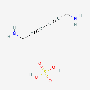 Hexa-2,4-diyne-1,6-diamine;sulfuric acid