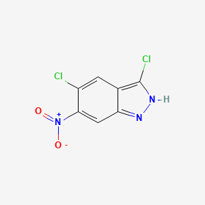 molecular formula C7H3Cl2N3O2 B1431421 3,5-Dichloro-6-nitro-1H-indazole CAS No. 1227269-25-1