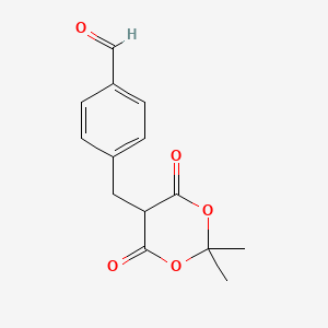 4-[(2,2-Dimethyl-4,6-dioxo-1,3-dioxan-5-yl)methyl]benzaldehyde