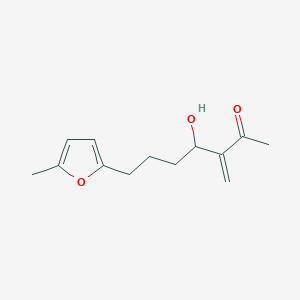 4-Hydroxy-7-(5-methylfuran-2-yl)-3-methylideneheptan-2-one