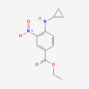 molecular formula C12H14N2O4 B1431426 Ethyl 4-(cyclopropylamino)-3-nitrobenzoate CAS No. 1467047-28-4