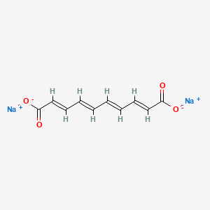 molecular formula C10H8Na2O4 B1431427 (2E,4E,6E,8E)-deca-2,4,6,8-tetraenedioic acid sodium salt CAS No. 147484-59-1