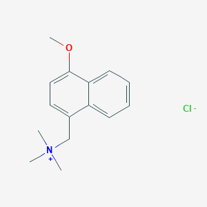 molecular formula C15H20ClNO B14314274 (4-Methoxynaphthalen-1-yl)-N,N,N-trimethylmethanaminium chloride CAS No. 112929-82-5