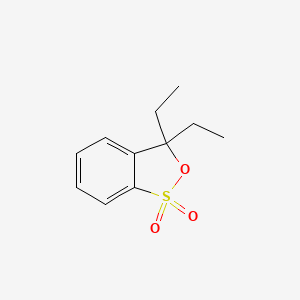 3,3-Diethyl-2,1lambda~6~-benzoxathiole-1,1(3H)-dione