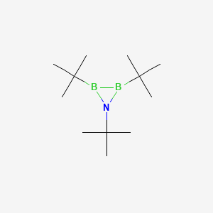 molecular formula C12H27B2N B14314292 Tri-tert-butylazadiboriridine CAS No. 109976-00-3