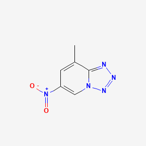 molecular formula C6H5N5O2 B1431433 8-Methyl-6-nitro-[1,2,3,4]tetrazolo[1,5-A]pyridine CAS No. 254429-02-2